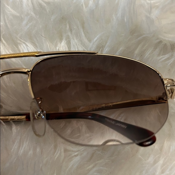 Burberrys  Aviator 2007 rimless tortoise shell sunglasses EUC Unisex - Picture 3 of 17